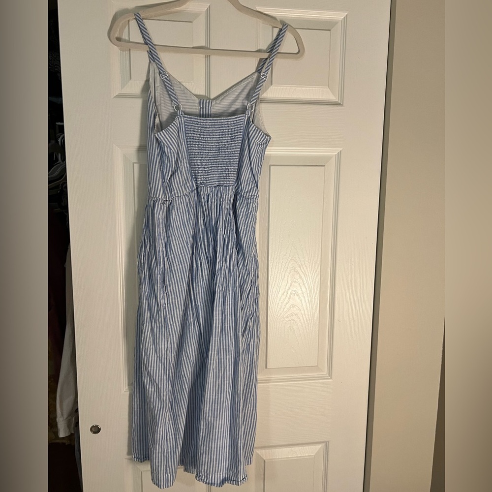 Blue Striped Sundress - Picture 3 of 4